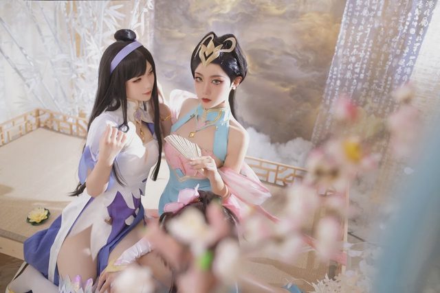 Li画晴 《王者荣耀》四大美女同人旗袍cosplay第 7 张图片