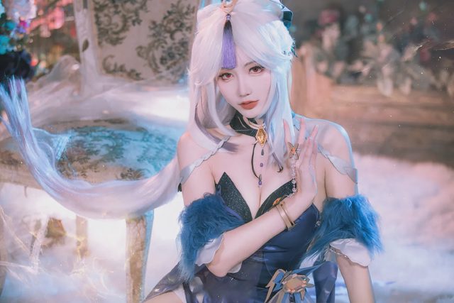 如月灰 《原神》凝光沙中幽兰cosplay第 8 张图片