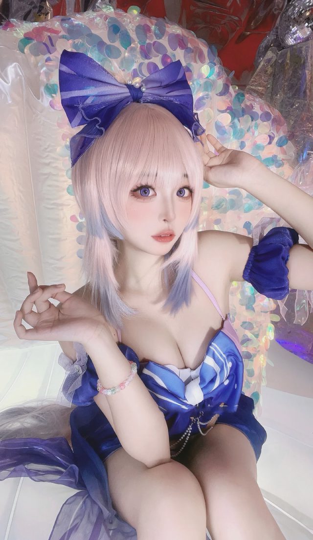 冉冉不甜v 《原神》珊瑚宫心海cosplay第 3 张图片