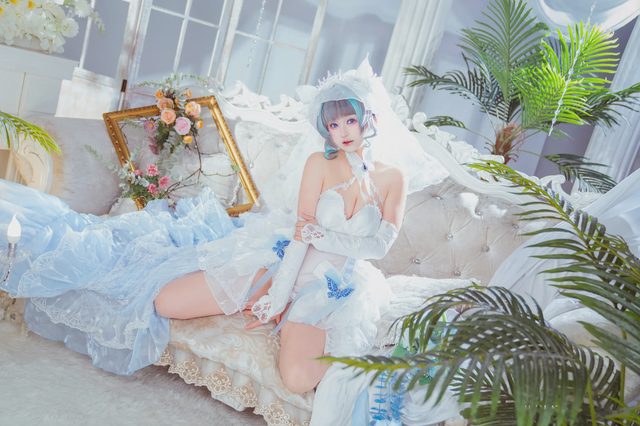 喵喵的喵吖 柴郡婚纱第 8 张图片