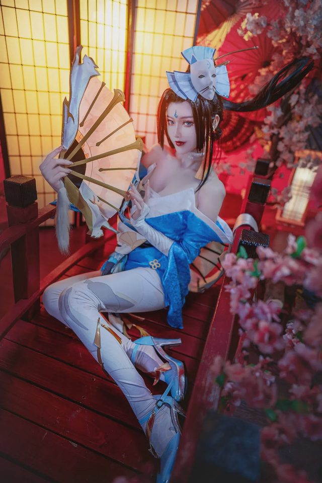 露兒大魔王_ 王者荣耀 不知火舞魅语cosplay第 8 张图片