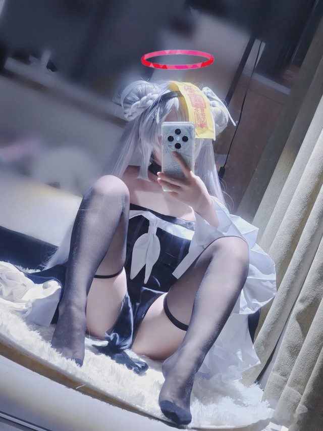 御子miko 碧蓝档案 普拉娜 万圣节僵尸服第 48 张图片