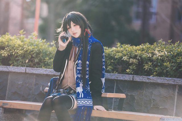 幼愛youmeko 我的青春恋爱物语果然有问题 雪之下雪乃 JK制服第 9 张图片