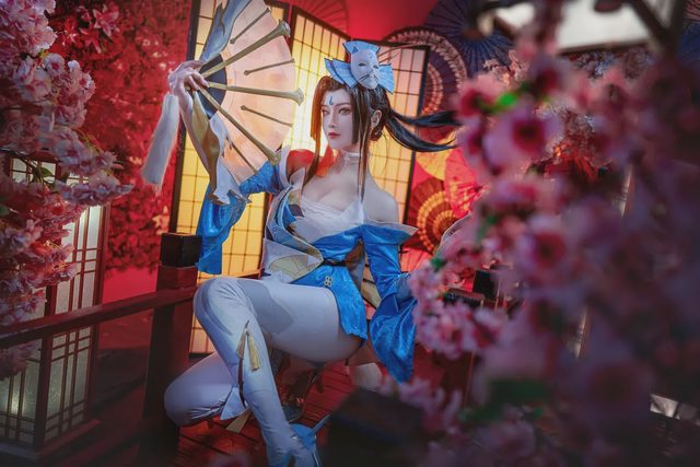 露兒大魔王_ 王者荣耀 不知火舞魅语cosplay第 7 张图片