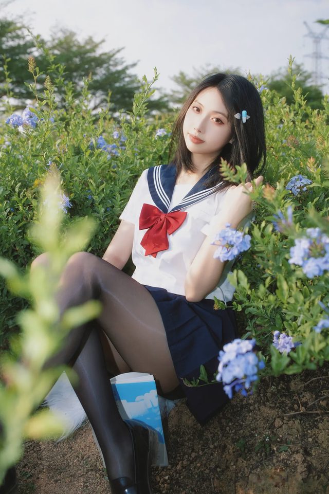 七只红豆 蓝花JK第 9 张图片