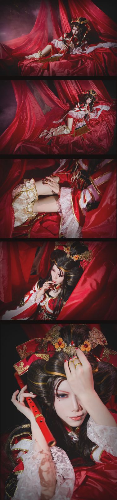 陌_墨心莲 霹雳布袋戏 骨箫范凄凉 Cosplay第 6 张图片