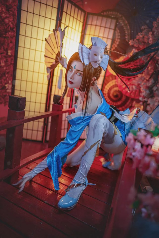 露兒大魔王_ 王者荣耀 不知火舞魅语cosplay第 10 张图片