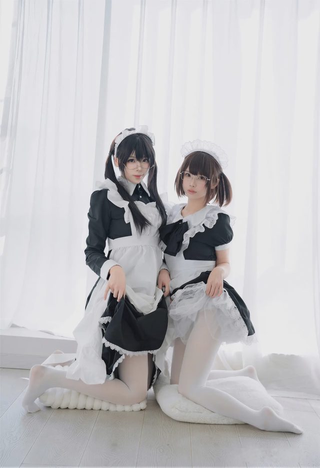 轩萧学姐 十万珍吱伏特 双人女仆第 37 张图片