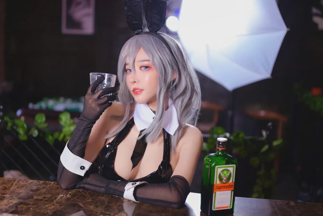 敲可爱哒nico酱 碧蓝航线 兔女郎cosplay第 5 张图片