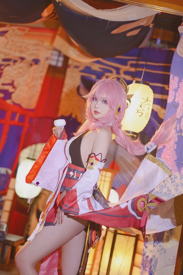 凌凌子 《原神》八重神子Cosplay第 8 张图片