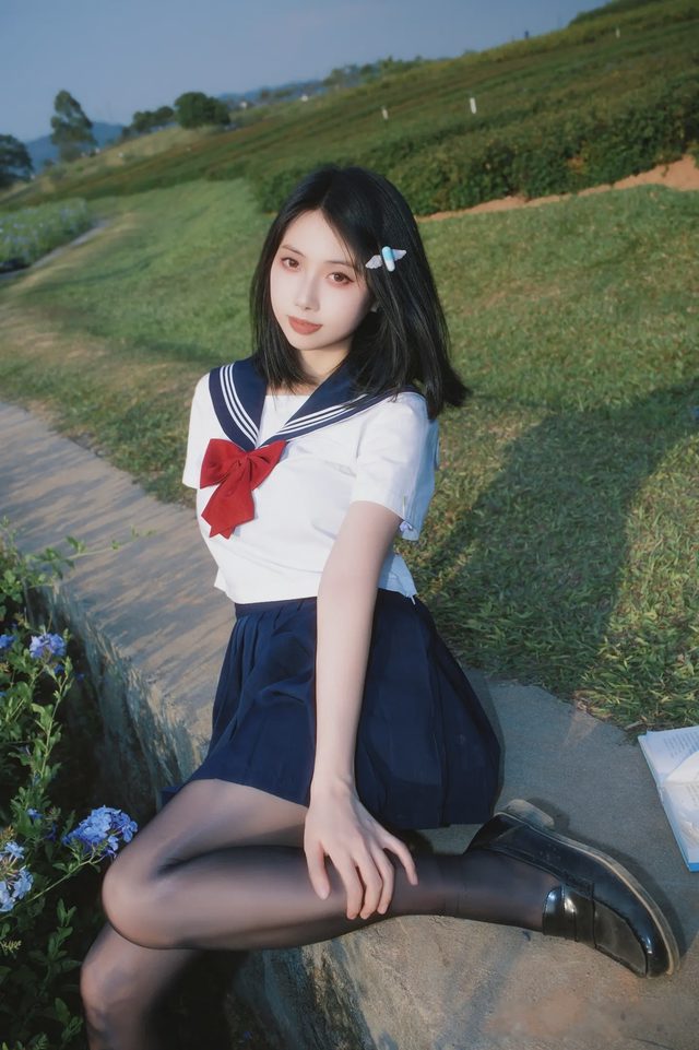 七只红豆 蓝花JK第 15 张图片