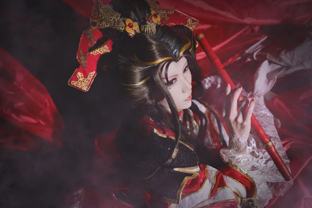 陌_墨心莲 霹雳布袋戏 骨箫范凄凉 Cosplay第 21 张图片