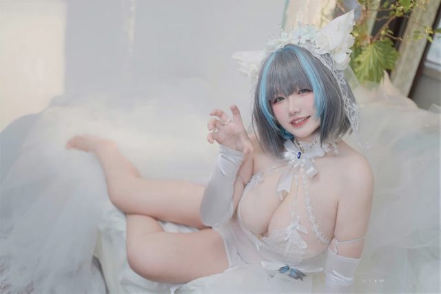阿半今天很开心 碧蓝航线 柴郡 誓约花嫁第 18 张图片