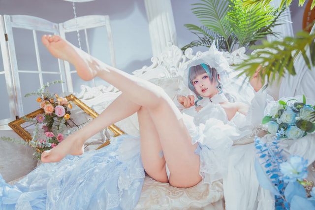 喵喵的喵吖 柴郡婚纱第 14 张图片