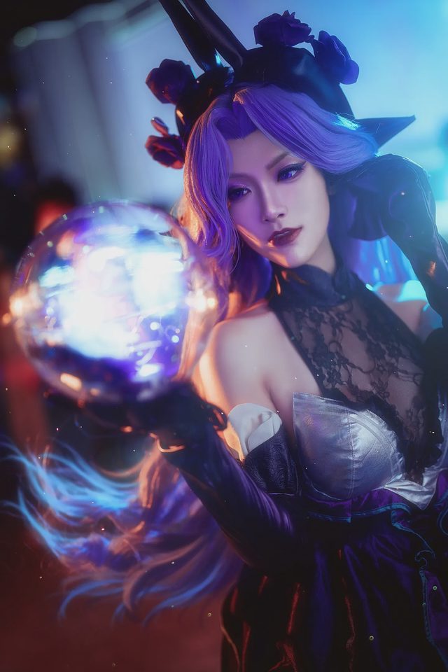 月潋寒殇 【英雄联盟】幽梦玫瑰 辛德拉 Cosplay第 10 张图片