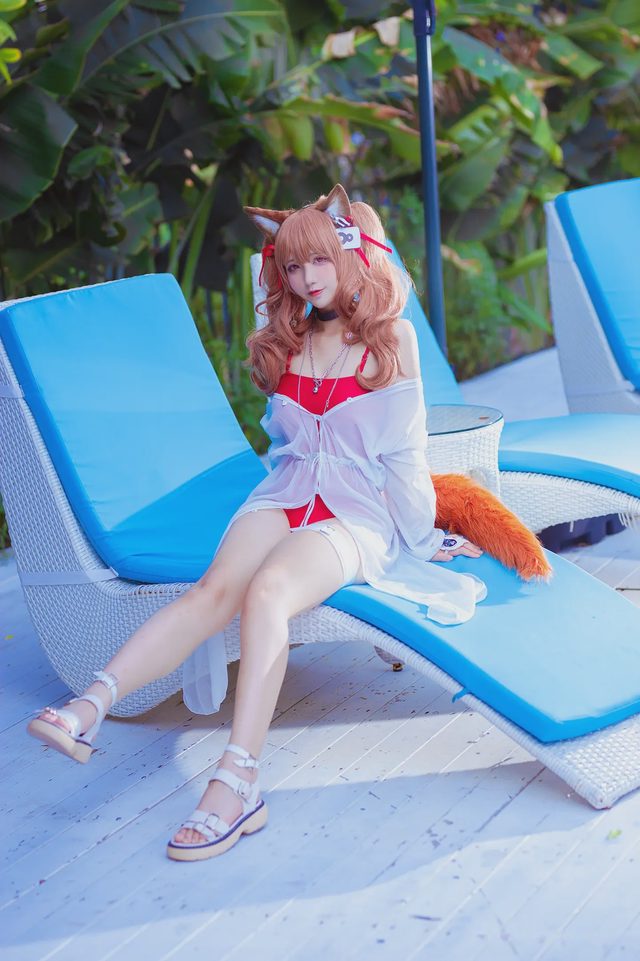 九曲Jean 明日方舟 安洁莉娜 泳装第 8 张图片