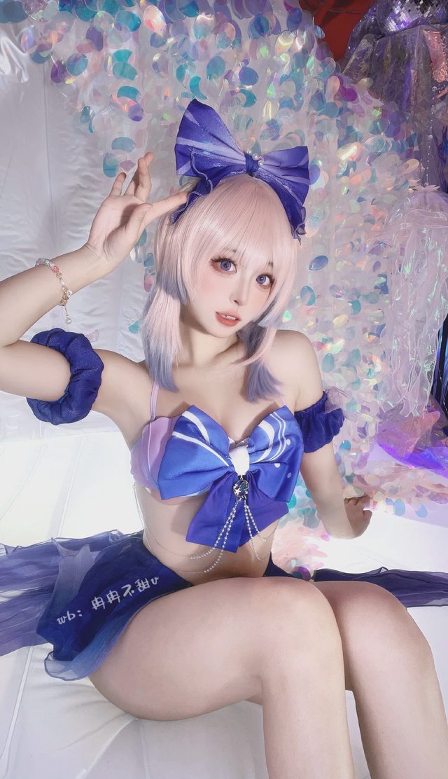 冉冉不甜v 《原神》珊瑚宫心海cosplay第 2 张图片