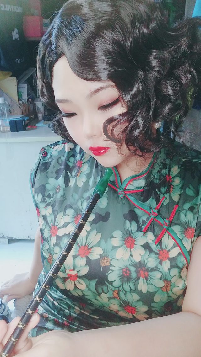 茶杯不泡tea 青红复古旗袍第 9 张图片