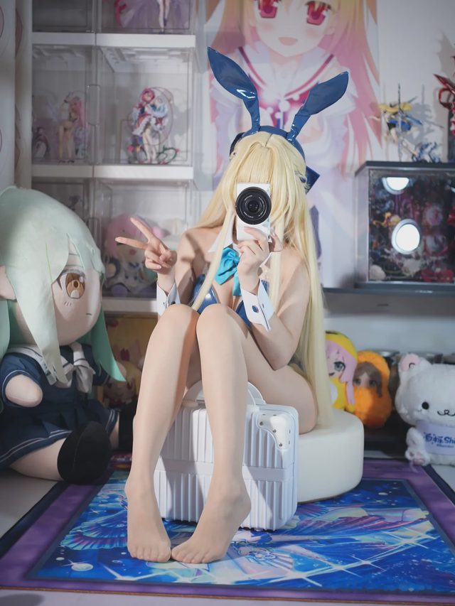 白栎Shirly 碧蓝档案 飞鸟马时 兔女郎第 12 张图片