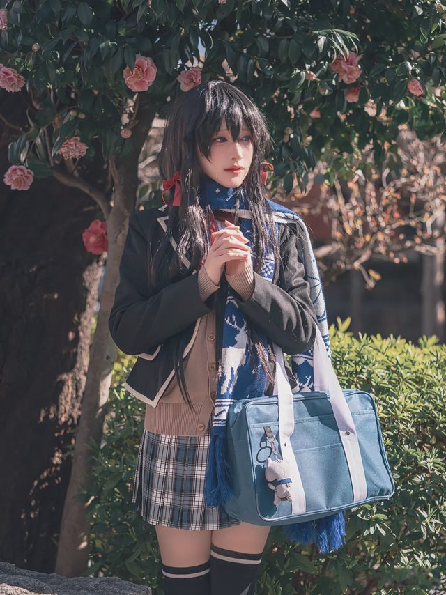 幼愛youmeko 我的青春恋爱物语果然有问题 雪之下雪乃 JK制服第 12 张图片