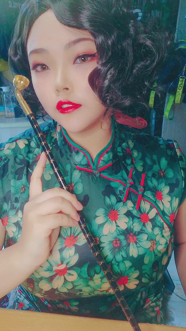茶杯不泡tea 青红复古旗袍第 33 张图片