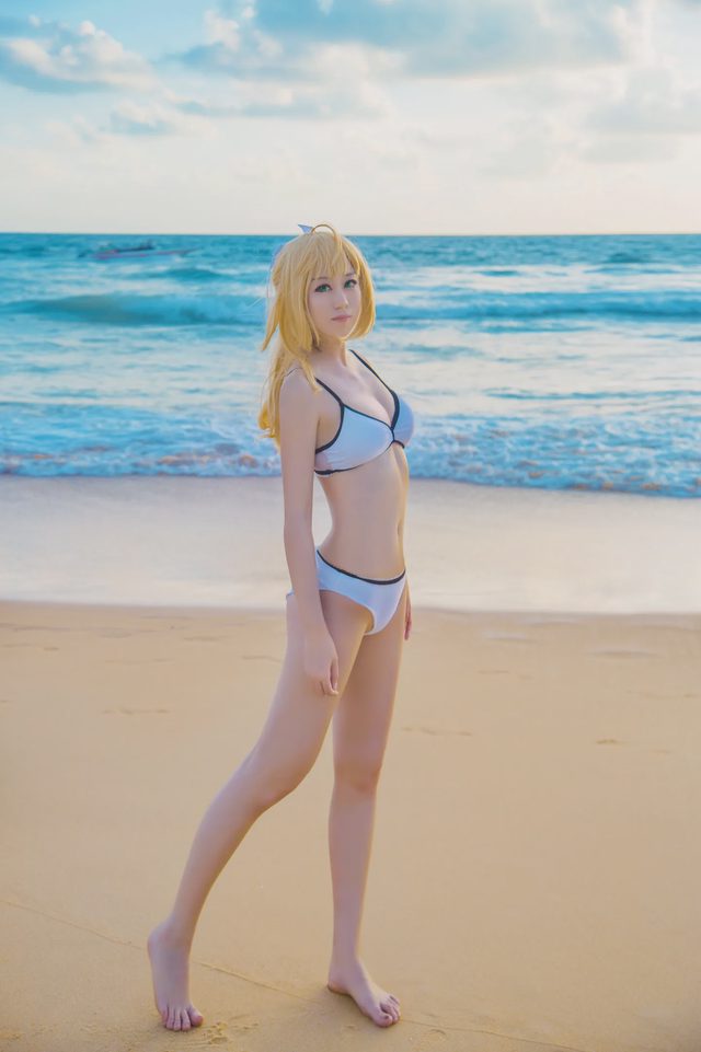 烨火 吾王の听海，saberlily cosplay第 12 张图片