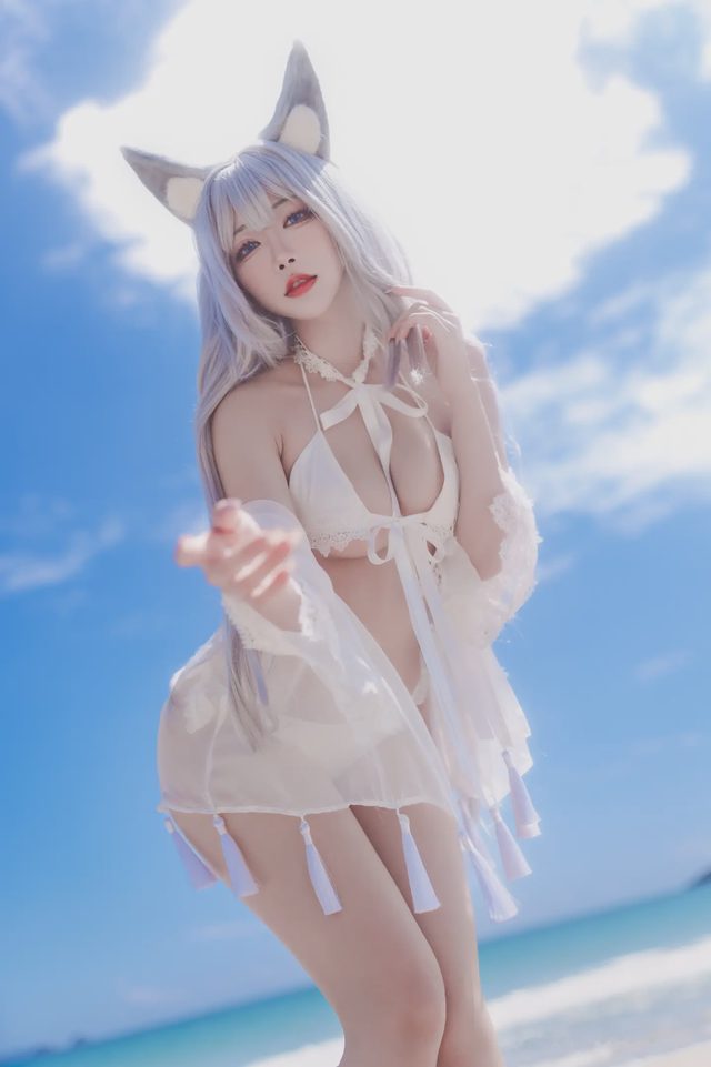 宫本桜 碧蓝航线 信浓 泳装白沙幽夢第 11 张图片