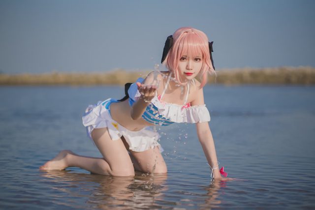 baka小伊 阿福泳装cosplay第 3 张图片