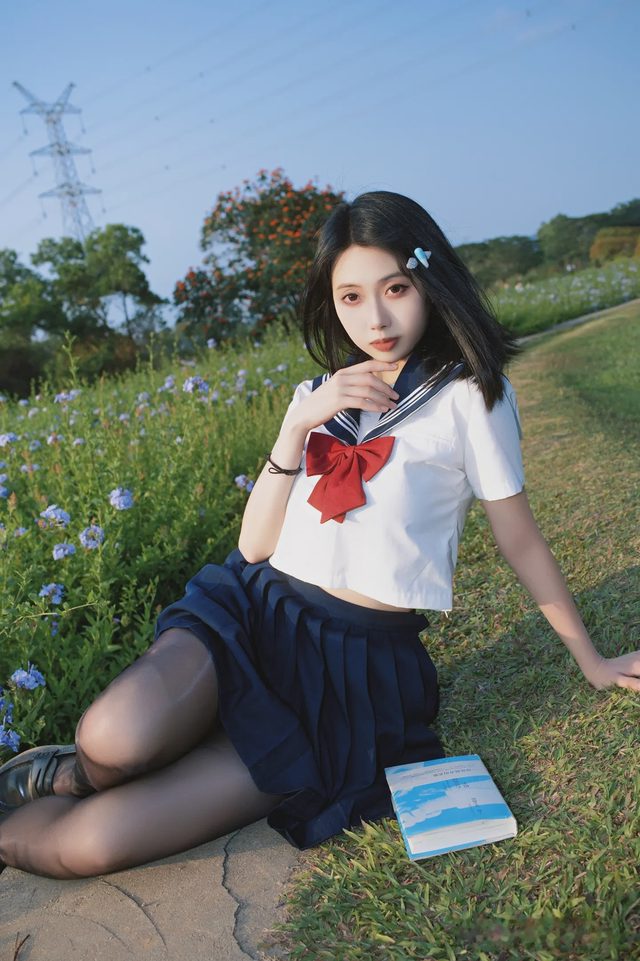 七只红豆 蓝花JK第 18 张图片