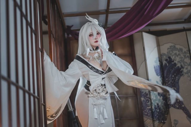 Natsuko夏夏子 碧蓝航线 白凤和服第 2 张图片