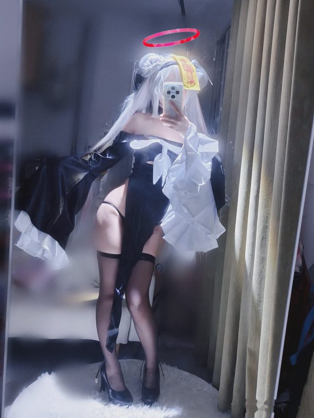 御子miko 碧蓝档案 普拉娜 万圣节僵尸服第 44 张图片