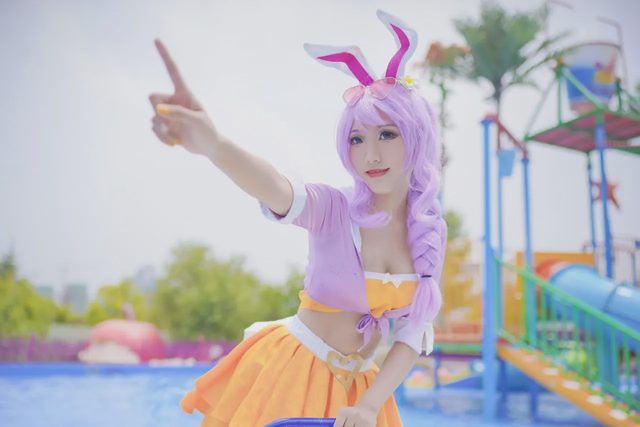 叶唯唯 公孙离蜜橘之夏泳装Cosplay第 6 张图片