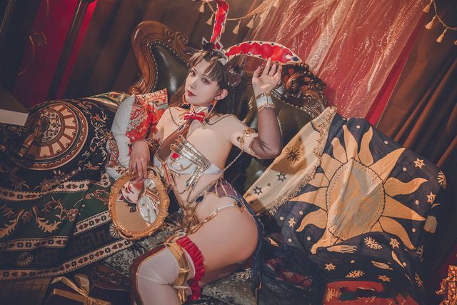 一只郁_可爱_凛 《FGO》伊什塔尔•兔女郎同人cosplay第 5 张图片