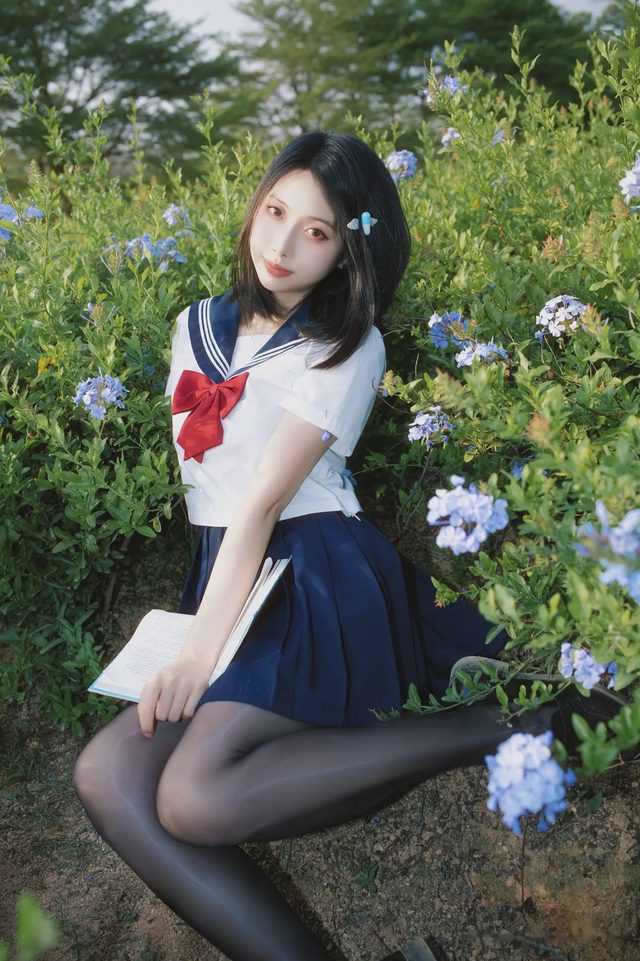 七只红豆 蓝花JK第 6 张图片