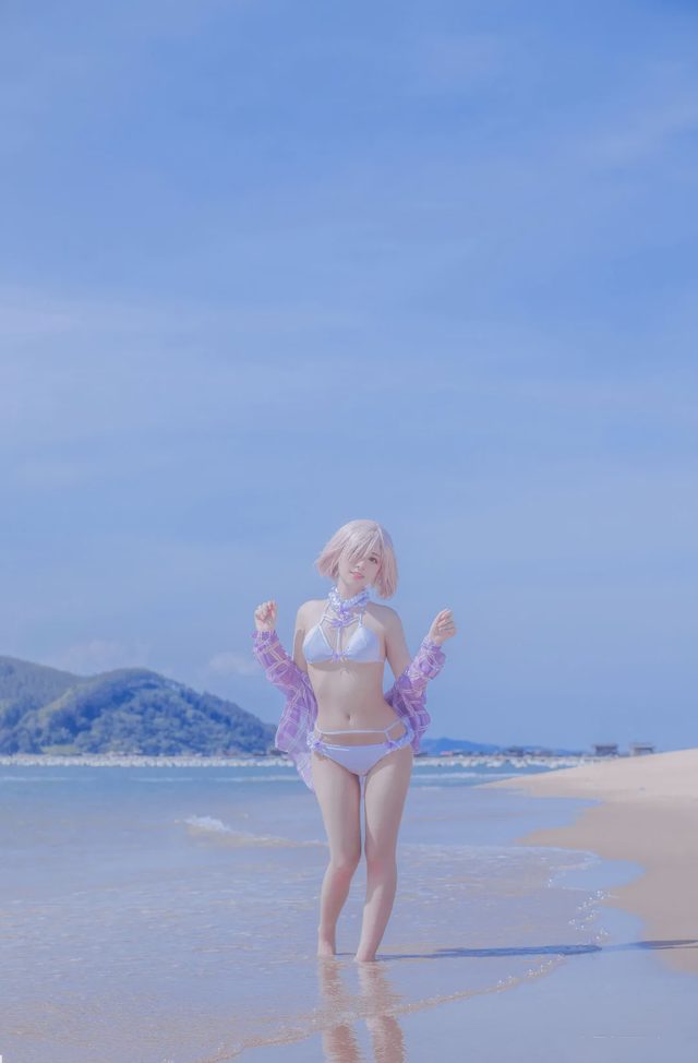 外星嫣子_Yan 玛修cosplay，夏天已经很远了第 5 张图片
