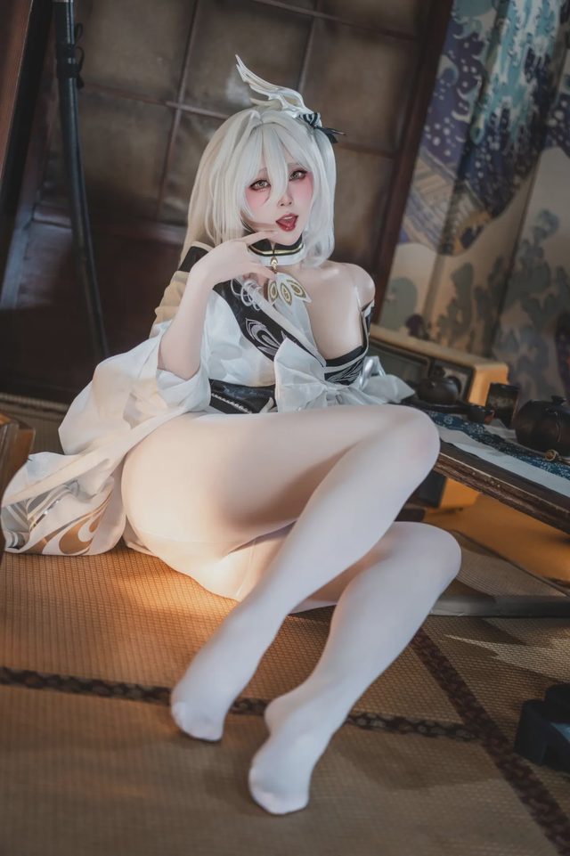 Natsuko夏夏子 碧蓝航线 白凤和服第 19 张图片