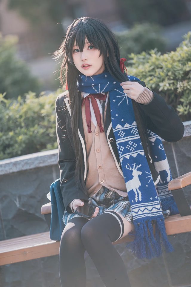 幼愛youmeko 我的青春恋爱物语果然有问题 雪之下雪乃 JK制服第 10 张图片