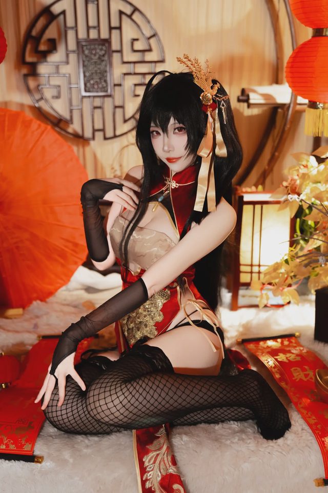 二佐Nisa 碧蓝航线 大凤 旗袍第 12 张图片