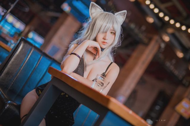 九曲Jean 明日方舟 黑 周年礼服第 6 张图片