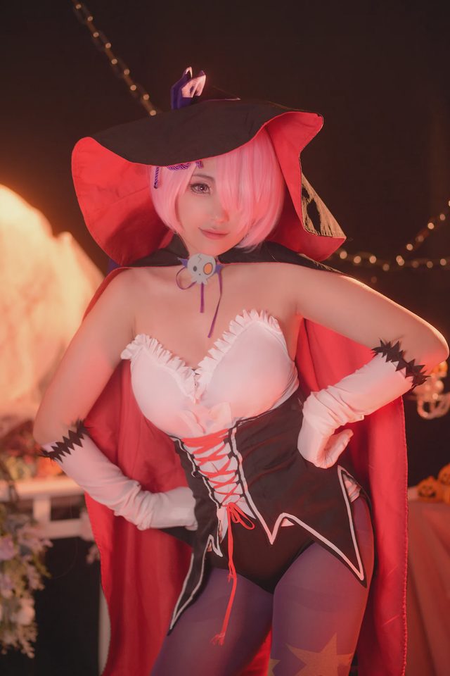 怪兽要努力变强 《从零开始的异世界生活》拉姆万圣节cosplay第 5 张图片
