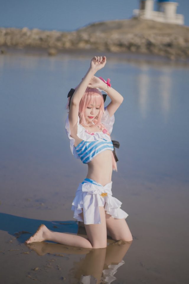 baka小伊 阿福泳装cosplay第 7 张图片