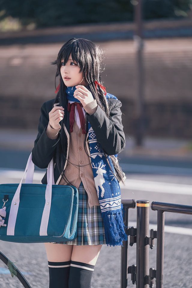 幼愛youmeko 我的青春恋爱物语果然有问题 雪之下雪乃 JK制服第 4 张图片