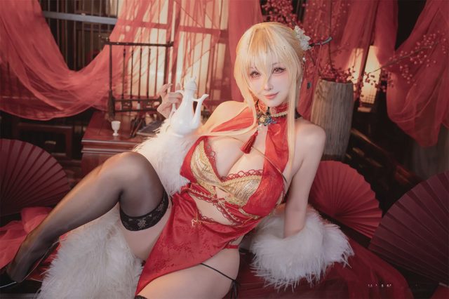 rioko凉凉子 碧蓝航线 怨仇 旗袍 杯盏盈芳华第 6 张图片