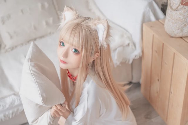 蠢沫沫- 黄豆粉猫娘cosplay第 2 张图片