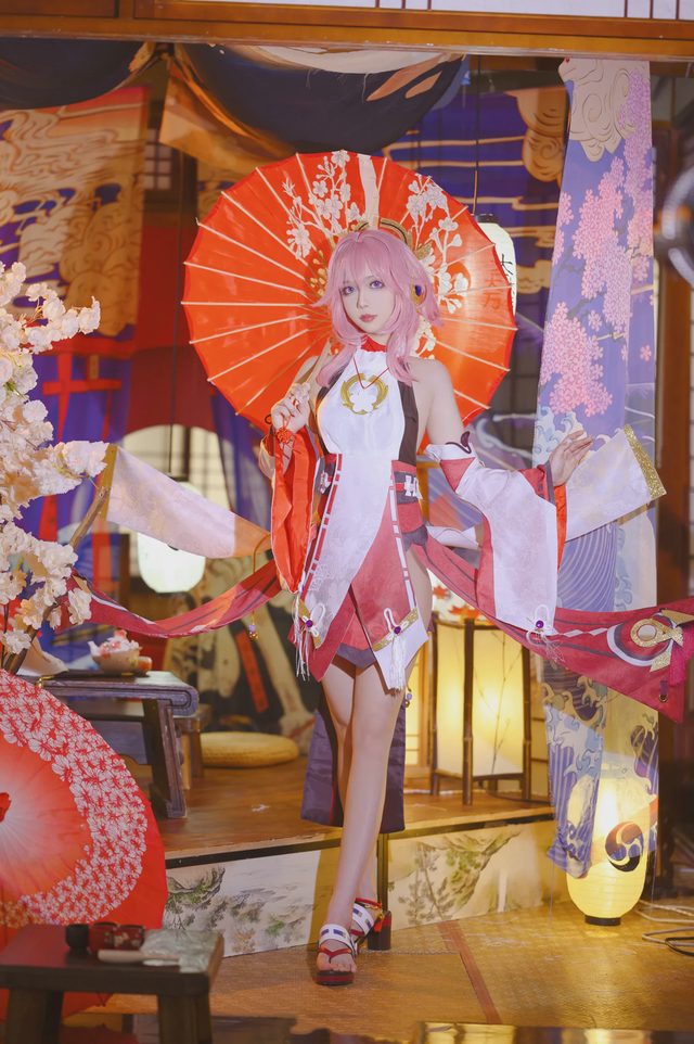 凌凌子 《原神》八重神子Cosplay第 6 张图片