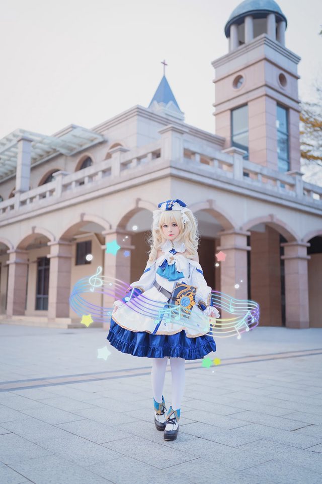 洛城雪Yuki 《原神》芭芭拉cosplay第 7 张图片