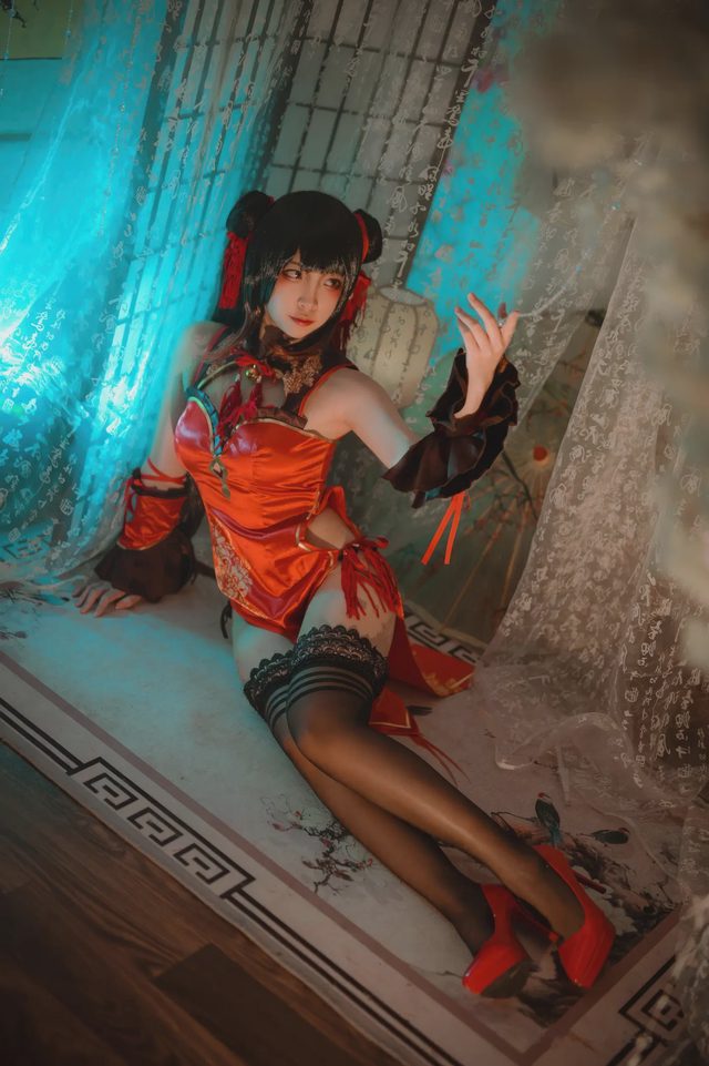 二佐Nisa 约会大作战 时崎狂三 新春旗袍第 2 张图片