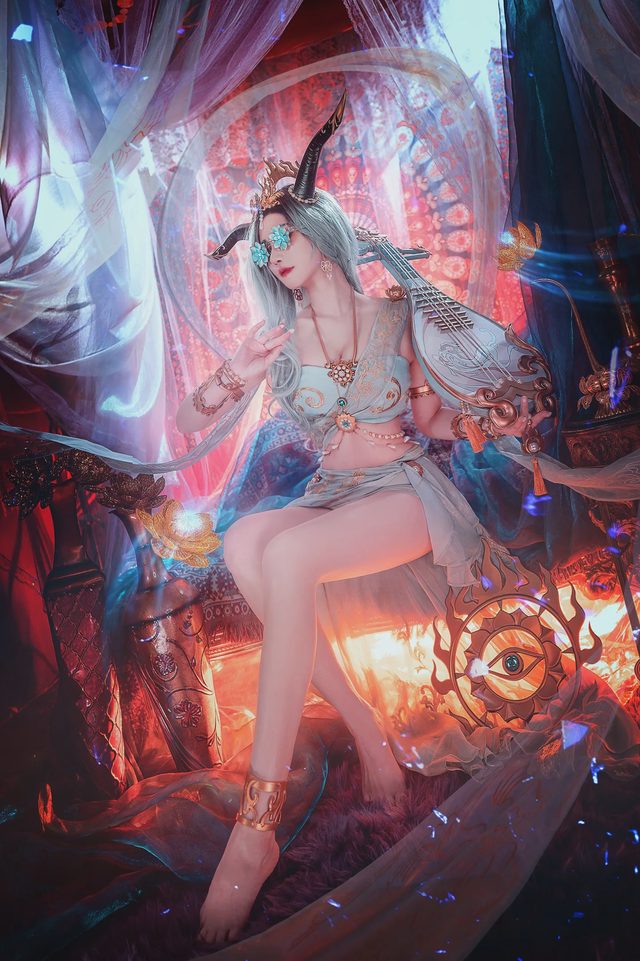 露兒大魔王_ 《第五人格》祭司惊鸿cosplay第 8 张图片