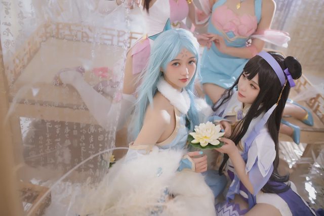 Li画晴 《王者荣耀》四大美女同人旗袍cosplay第 5 张图片