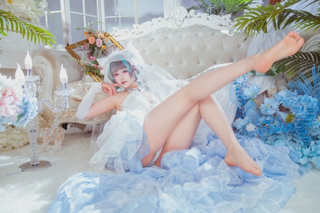 喵喵的喵吖 柴郡婚纱第 18 张图片